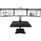 Victor Technology Standing Desk, 3-Monitor Cap, 28"x23"x20-52-1/2", BK/AL VCTDC475 - alternate 3